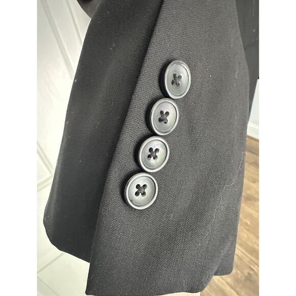 Emanuel Ungaro Black 2pc Men's Suit 3 Button Jacket Cuff Pant Wool 46L 38W READ - Picture 11 of 14